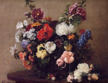  Bouquet Werke - Blumenstrauß aus Diverse Blumen Henri Fantin Latour